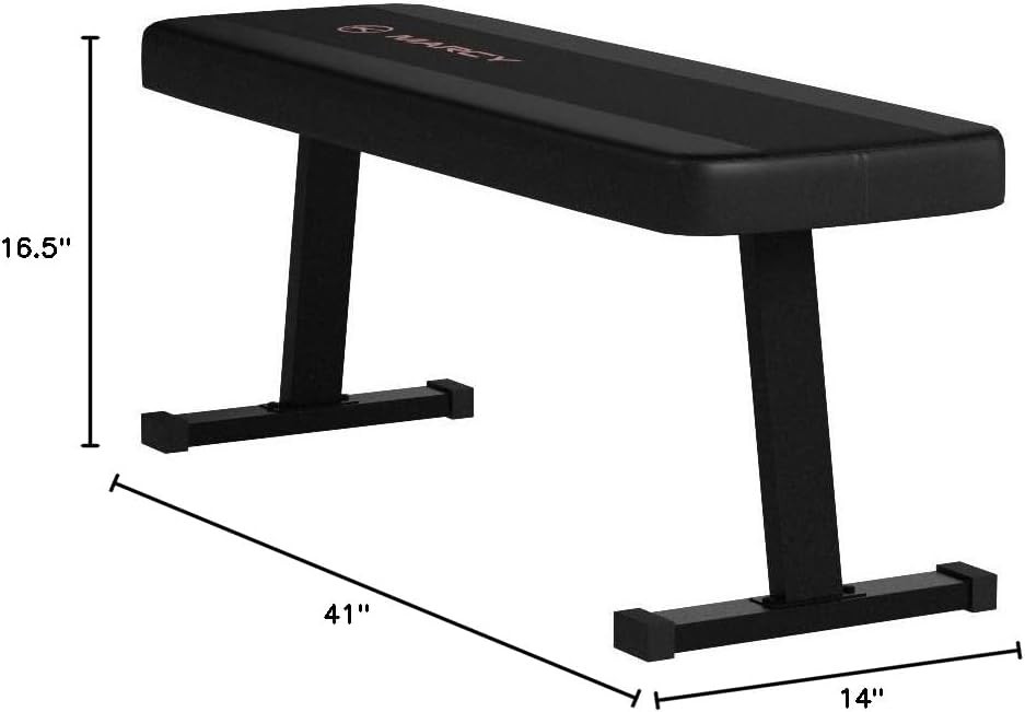 Space-Saving Flat Utility Weight Bench for Full-Body Workouts - 600 lb Limit