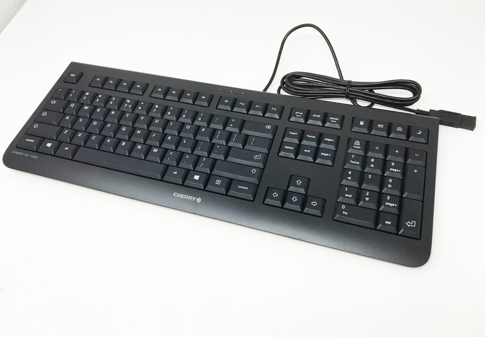 USB Wired Keyboard - Cherry KC1000 Black USB Wired Computer Keyboard