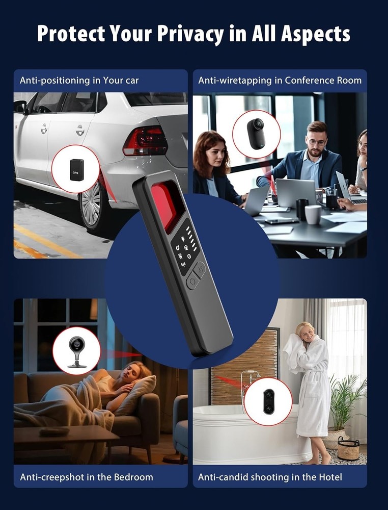Detector Anti Spy Bug Detector GPS Tracker Finder Scanner Device Hidden Camera