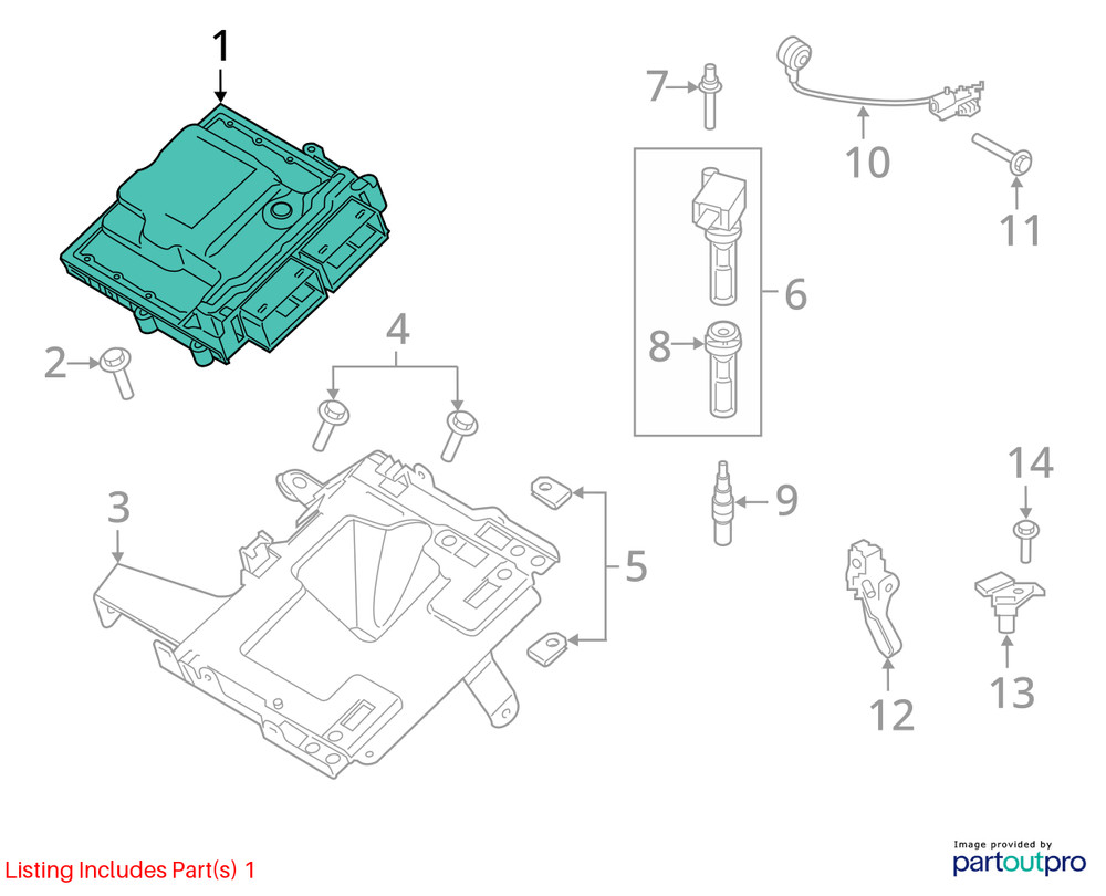 Engine ECM Electronic Control Module 2.3L Fits 20-21 EXPLORER 2119639