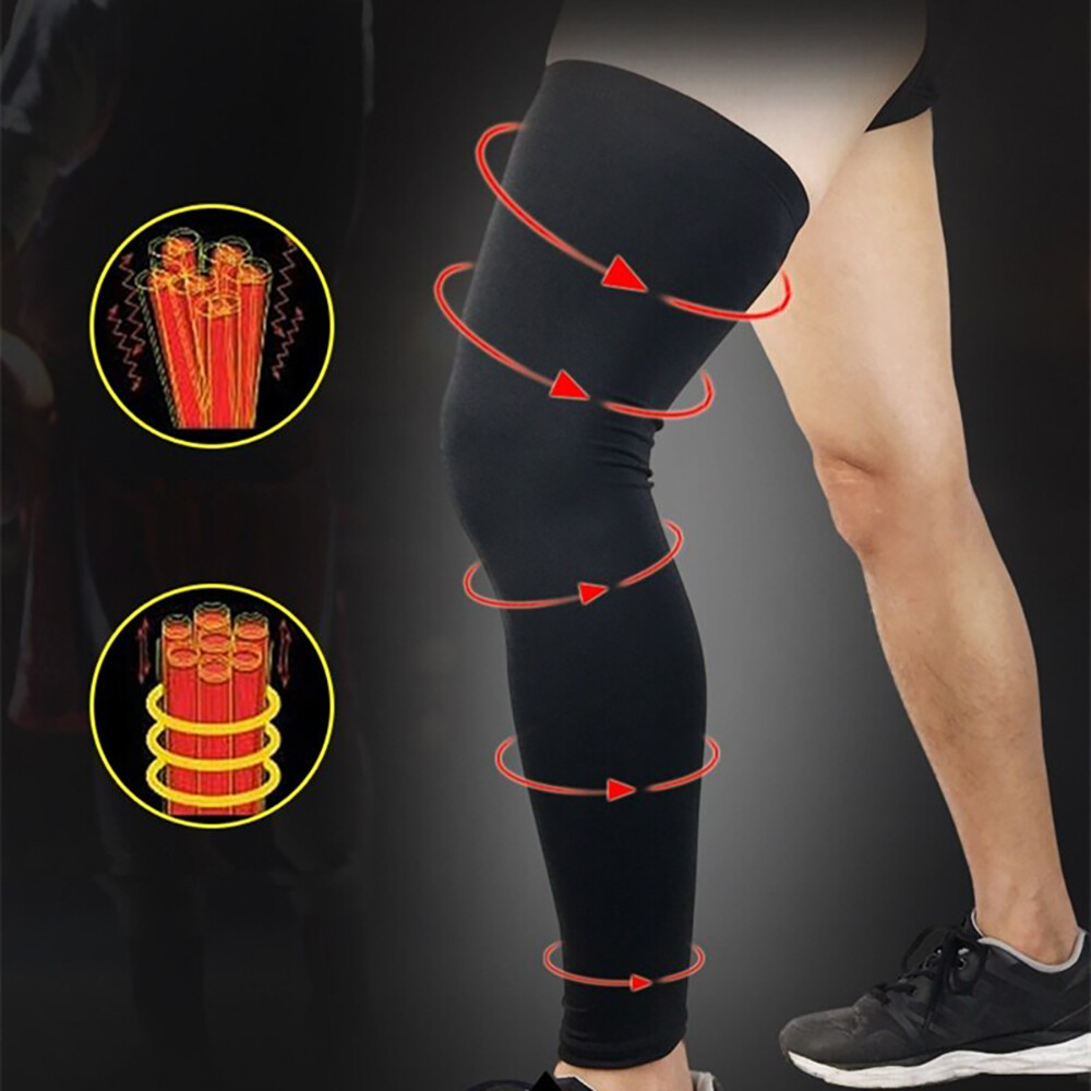 Leg Brace Support Knee Thigh High Compression Sleeve Socks Stockings Pain Relief