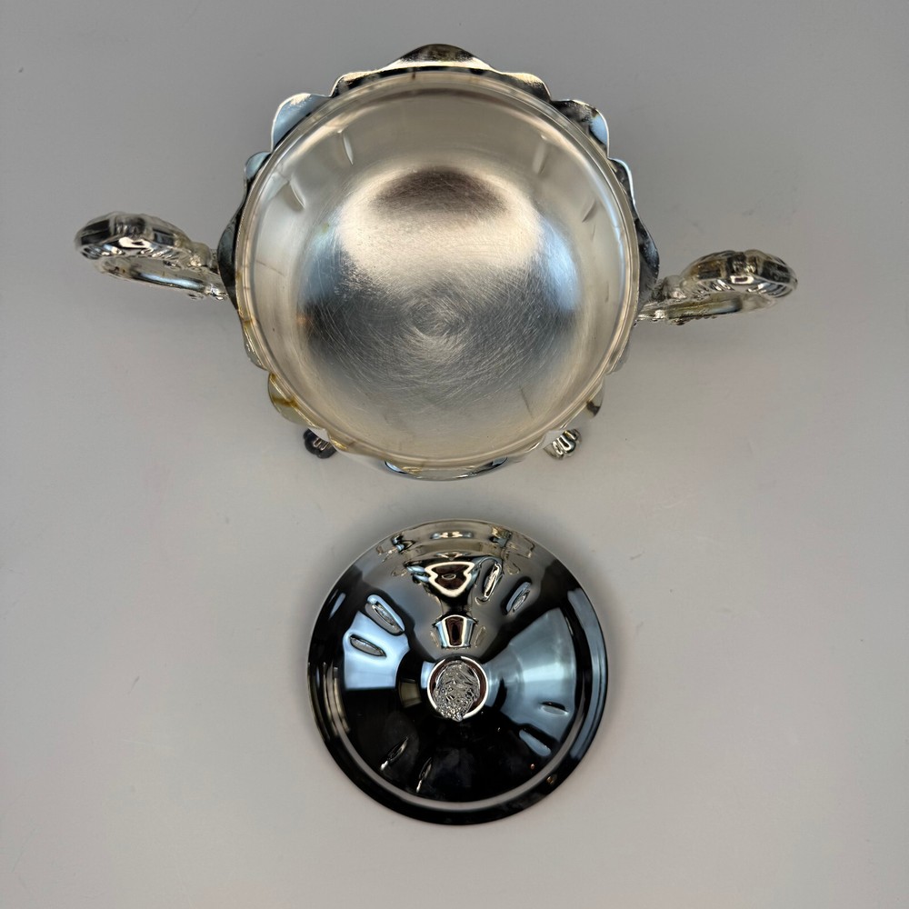 New Elegance in Silver Silver-Plated Princess 4 Pcs Tea & Coffee Set w/ Tray