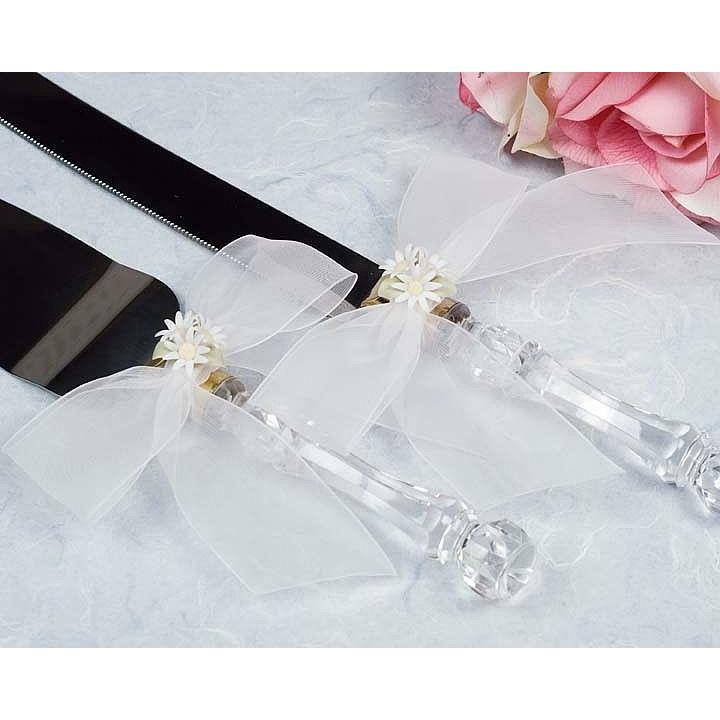Daisy Bouquet Wedding Cake Server Set