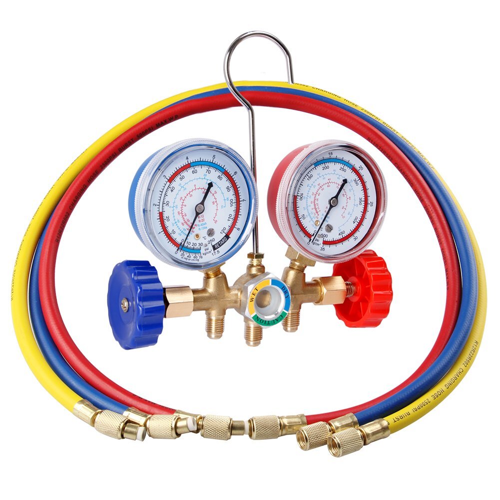 AC Diagnostic Manifold Gauge Set Charging Hose