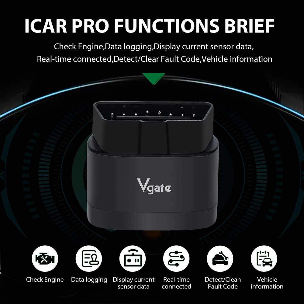 Vgate iCar Pro 2S ELM327 Bluetooth 4.0 for Android/IOS/PC OBD2 Diagnostic Tool