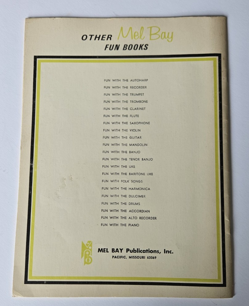 Fun with the Harmonica Mel Bay Instruction Method Blues Styling 1976 Chromatic