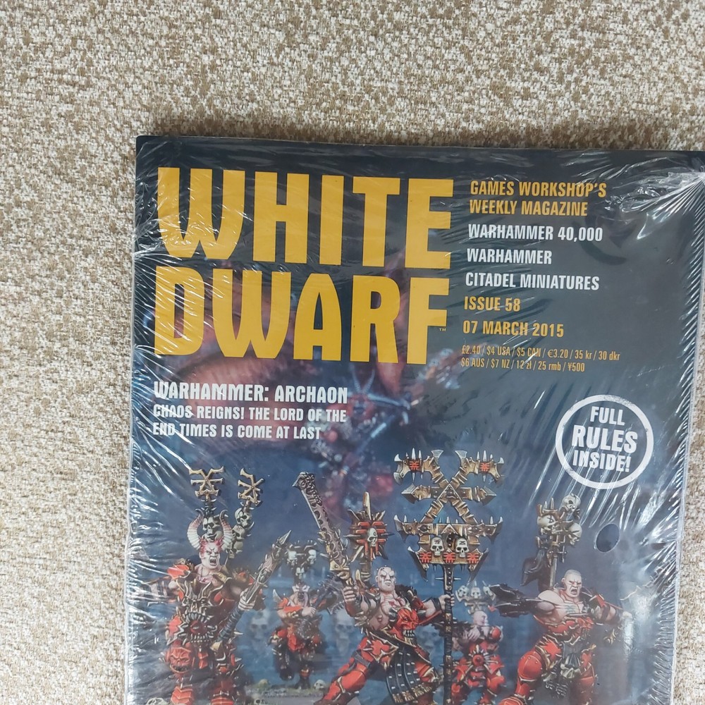 Games Workshop White Dwarf Weekly Magazine Issue 58