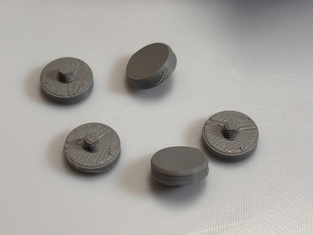 3 pieces Camera Soft Shutter Release Buttons for Cameras - Gray