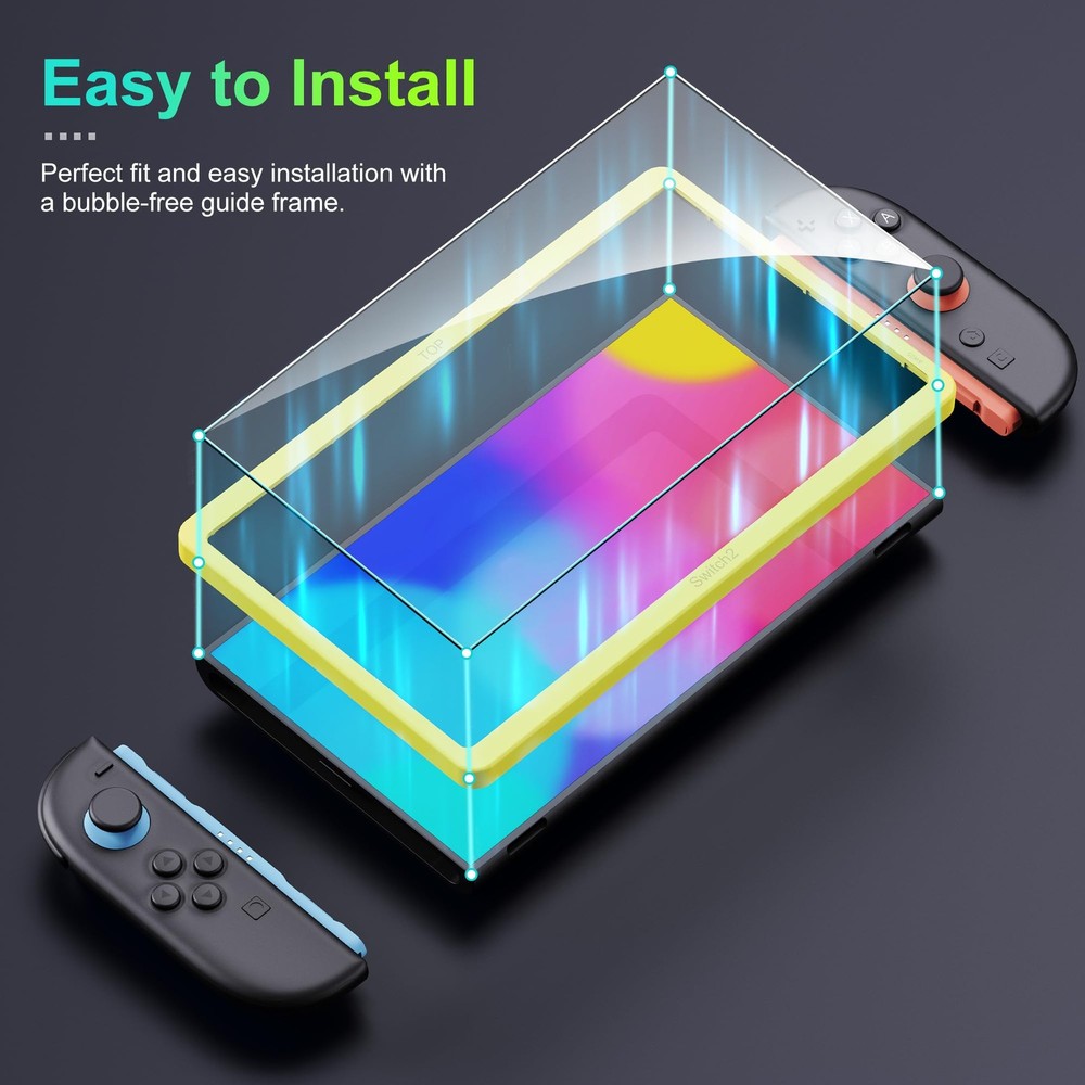 Nintendo Switch 2 - 7.9" Screen Protector - HD Clear with 9H Hardness - 2 Pack