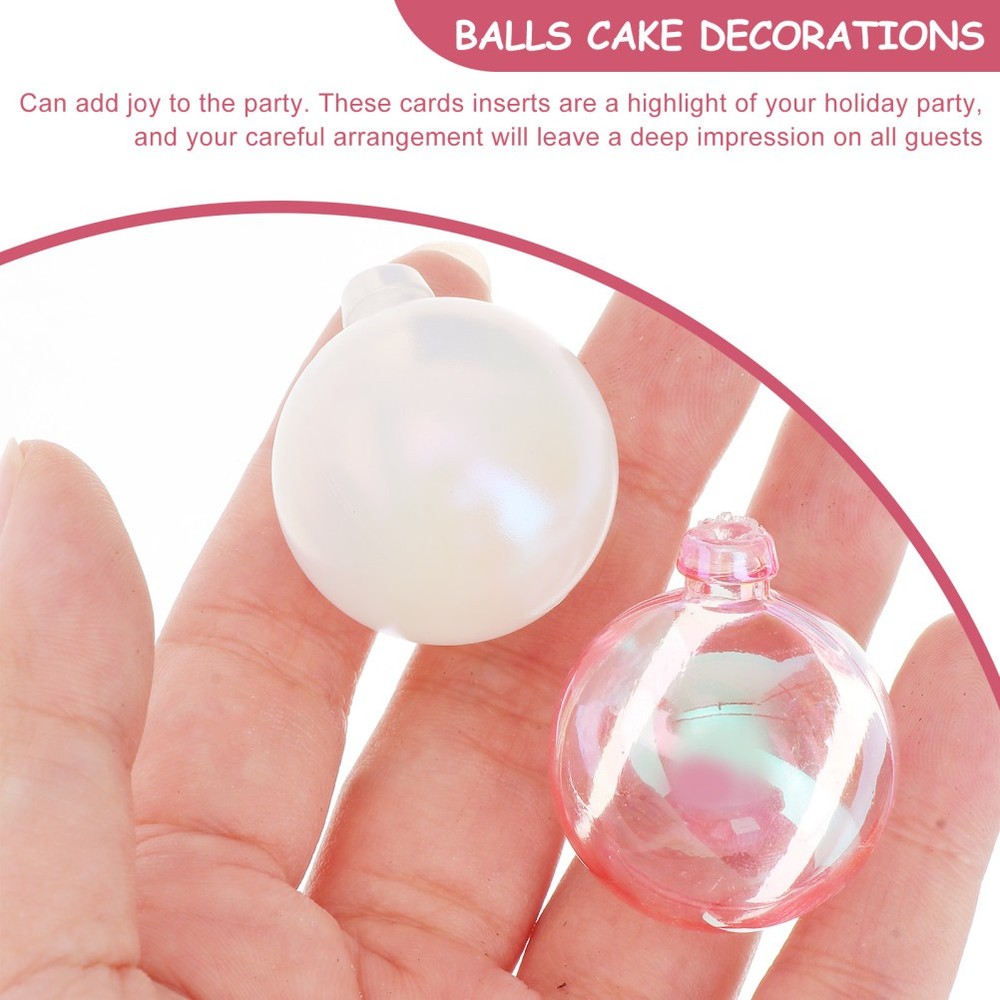 18 Pcs Bubble Balls Decorative Bubbles Party Decorations Cake Decorating