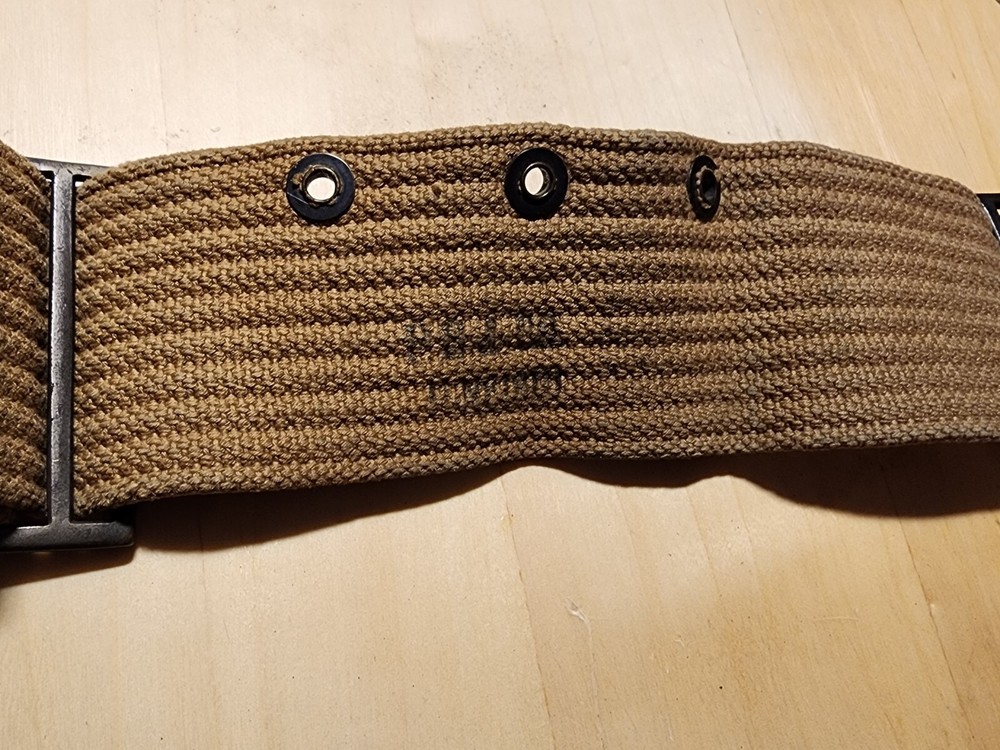 ORIGINAL WWI US ARMY M1903 INFANTRY FIELD 10 POCKET AMMO BELT TAN VFINE