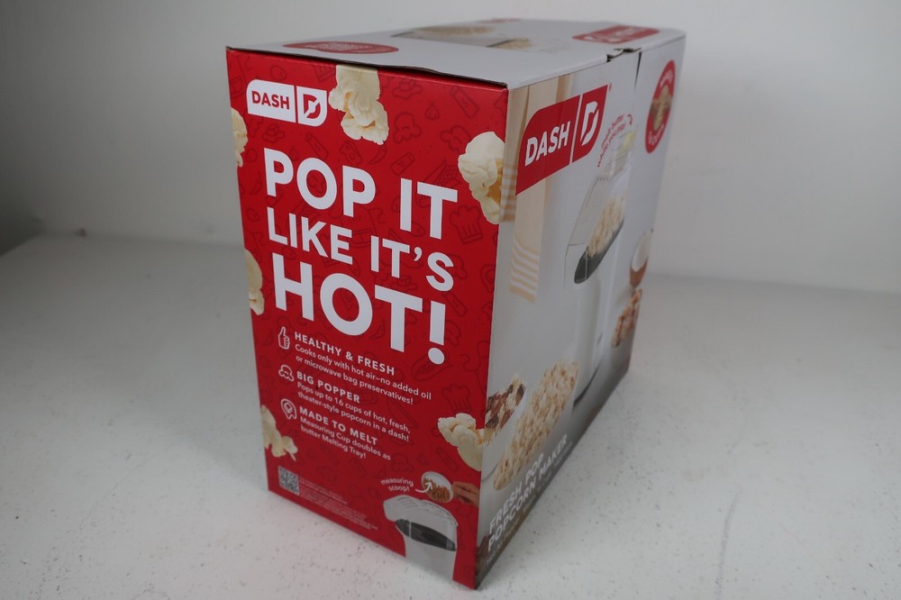 DASH Fresh Pop Hot Air Popcorn Maker w/ Measuring Cup