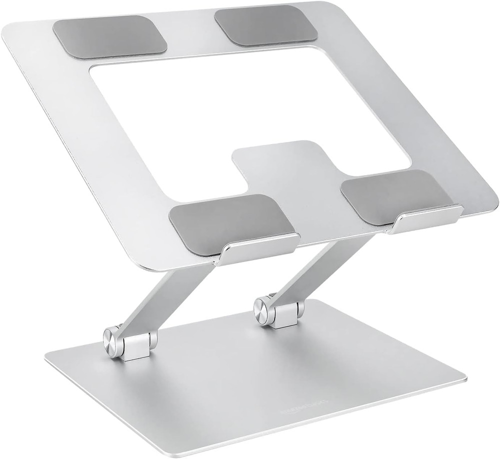 Ergonomic and Foldable Laptop Stand for Desk, Adjustable Riser, Fits All Laptops