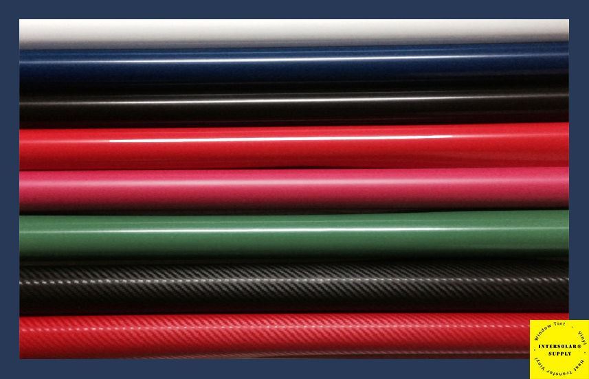 8 Rolls Plotter Vinyl,Carbon Fiber,Cutter Plotter 24" Total 70 ft 8 rolls