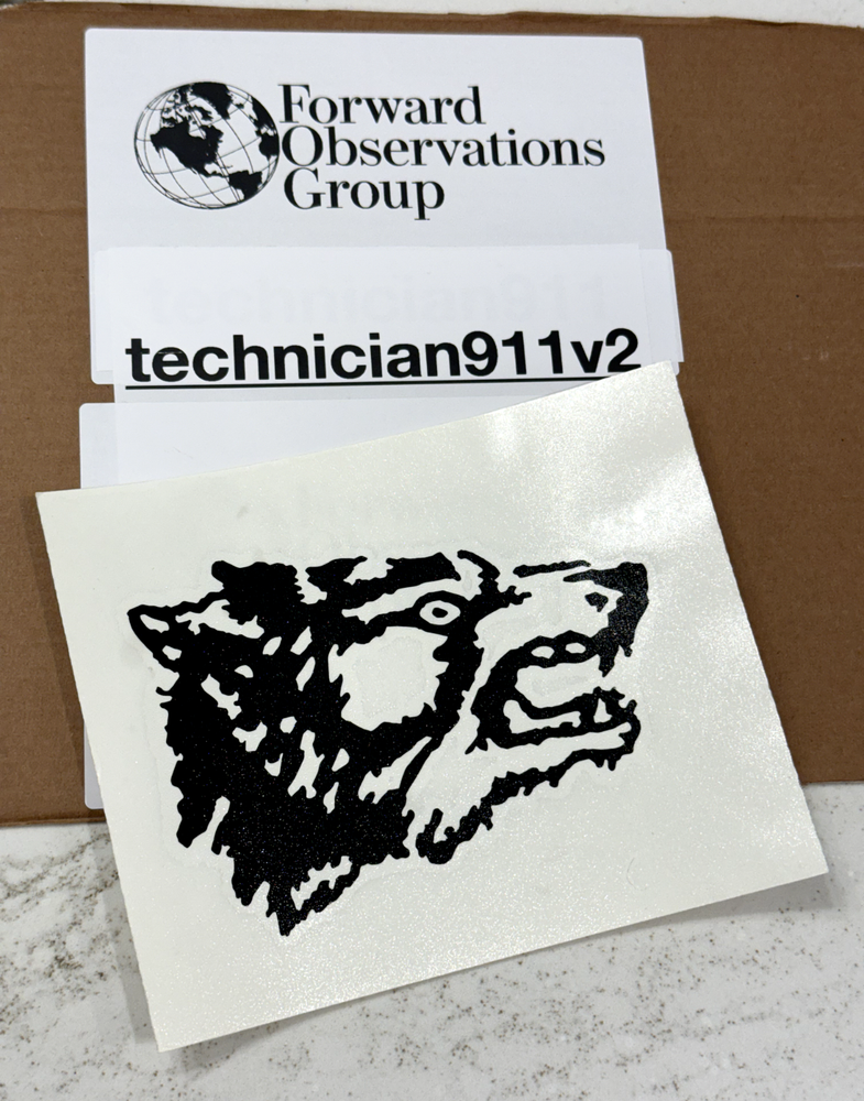 Forward Observations Group Wolf 40 LARGE Sticker Decal NEW 2024 - UNRELEASED