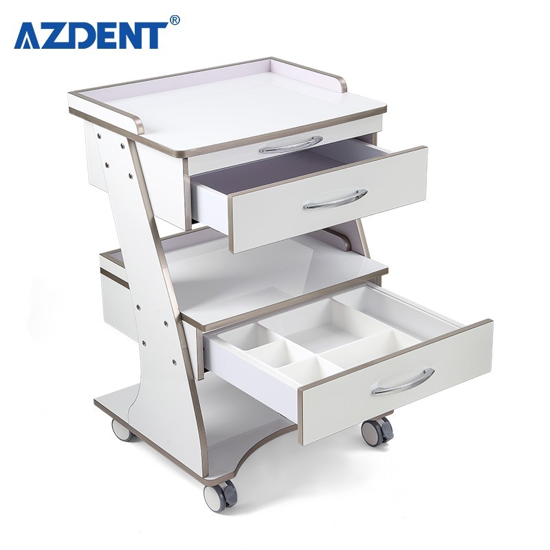 Dental Médico Carro Mueble de Almacenamiento con Cajones y Toma de Corriente