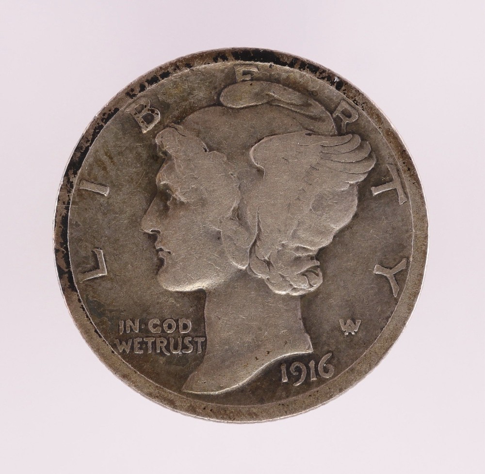 1916 Mercury Dime (B2856)