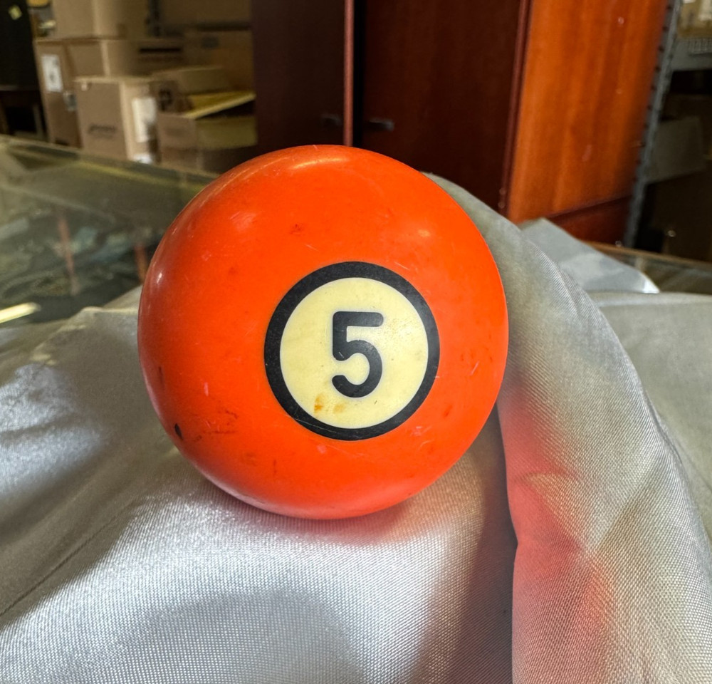 Vintage Black Ring / Circle Billiard Ball Replacement #5