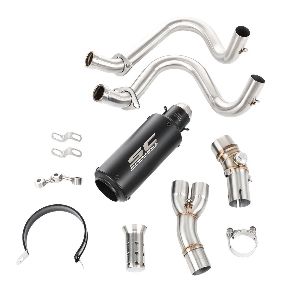 Muffler Header Pipe Kit For Kawasaki ER6N ER6F 2012-2016 Header Pipe Kit Black