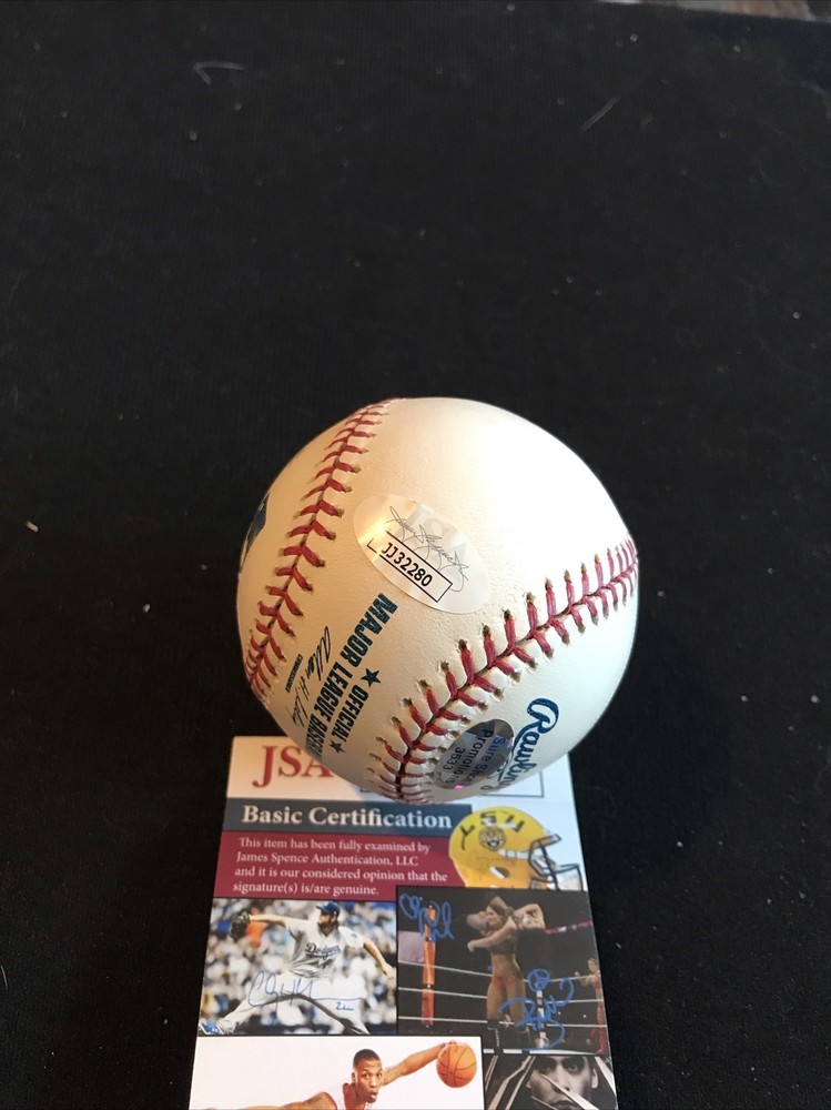 Jonathan Papelbon Inscribed Signed Autographed Rawlings MLB Baseball JSA COA