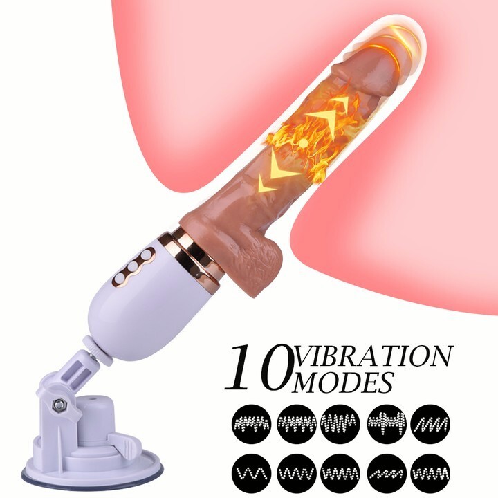 Remote Control Telescopic Dildo Thrusting Vibrator Heating G-Spot Sex Toys Women