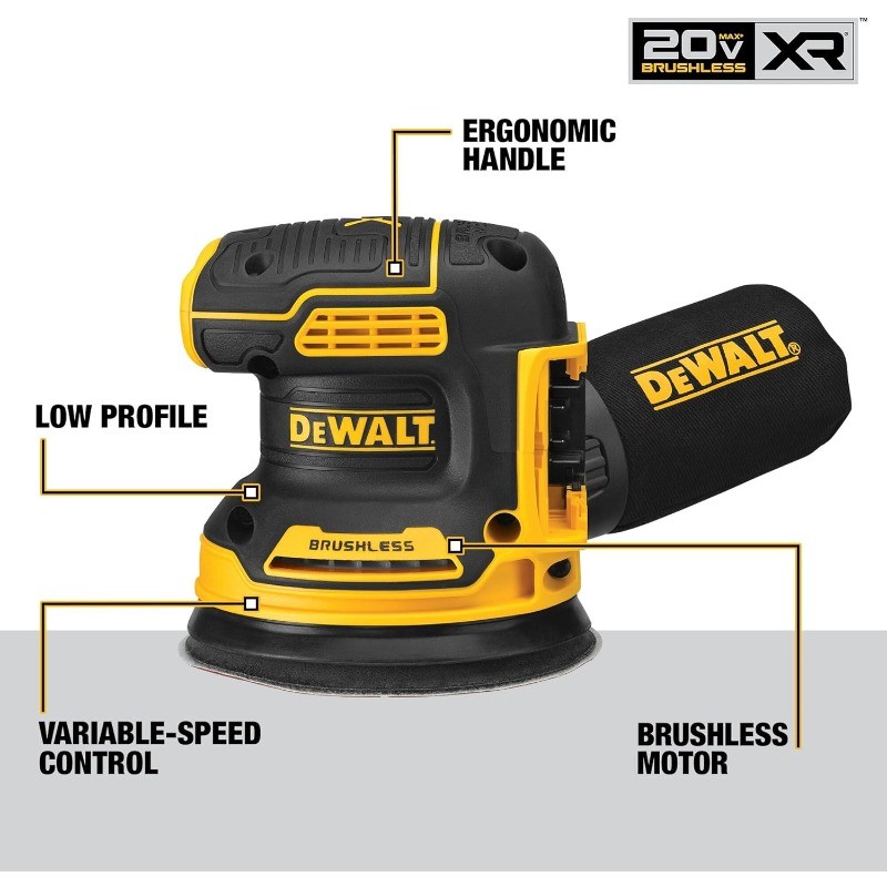 20V MAX Orbital Sander, Tool Only (DCW210B)