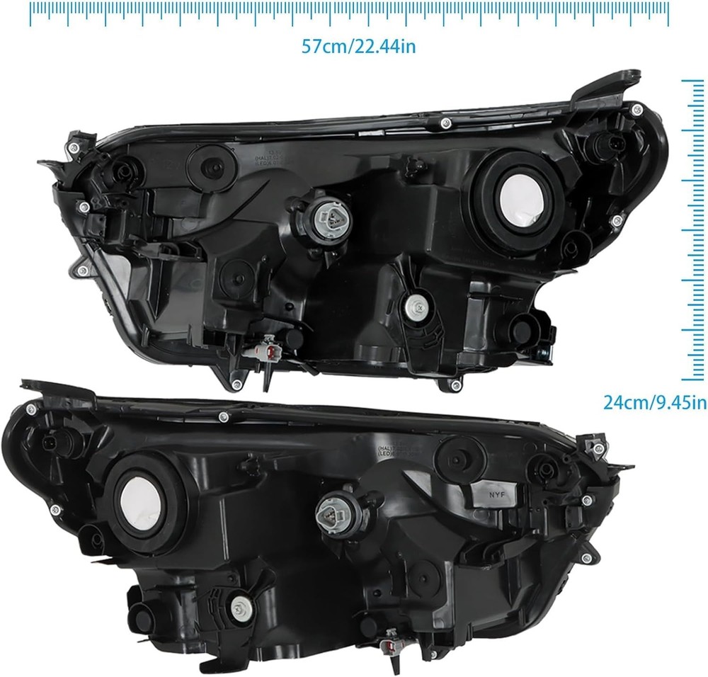 Left & Right Headlamps Assembly Replacement for 2016 2017 2018 Rav4
