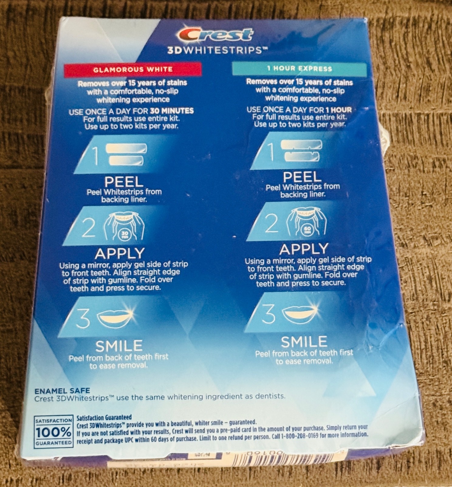 Crest 3D Whitestrips Glamorous White 3D White Whitening Strip Kit 32 Exp 8/2026