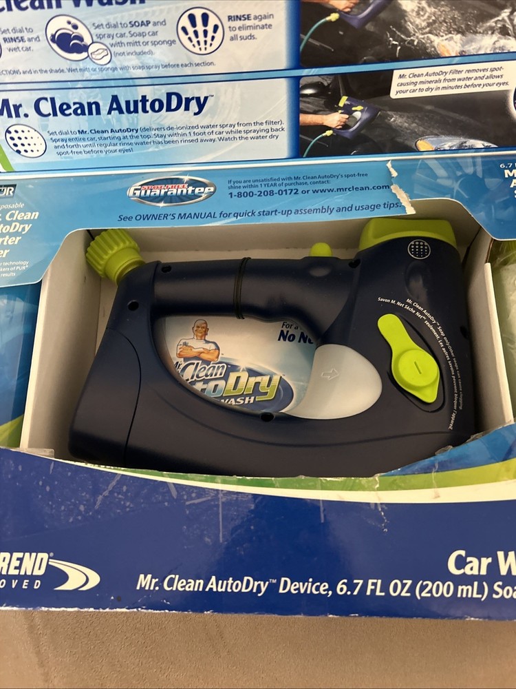 Mr. Clean Auto Dry Car Wash System-AutoDry Device, Starter Soap, Starter Filter