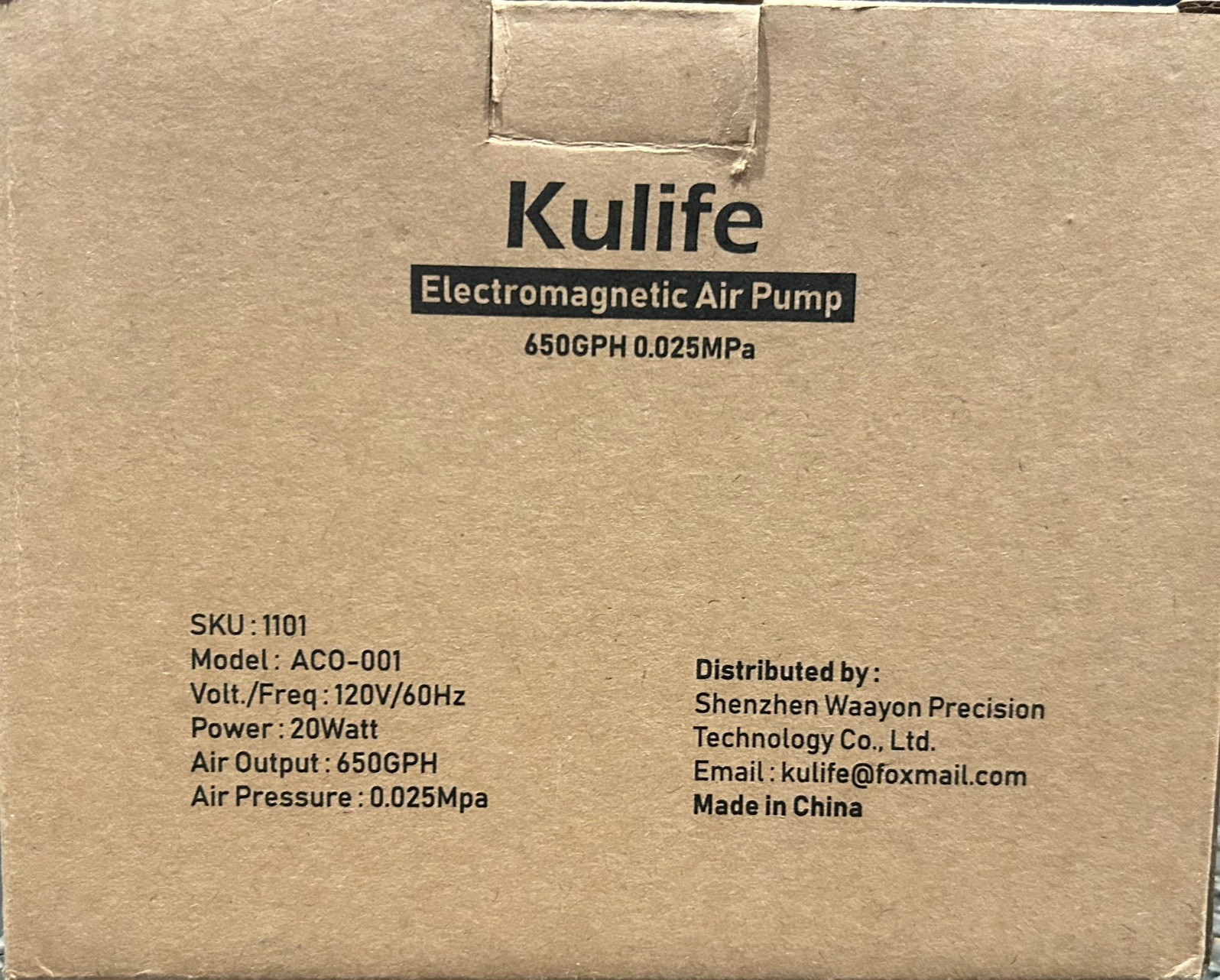 2-Pack! Kulife Air Pump for Aquarium,Pond, Hydroponics,septic etc