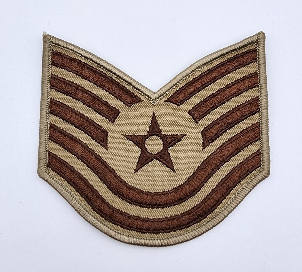 U.S. Air Force Technical Sergeant Desert Chevron Patch