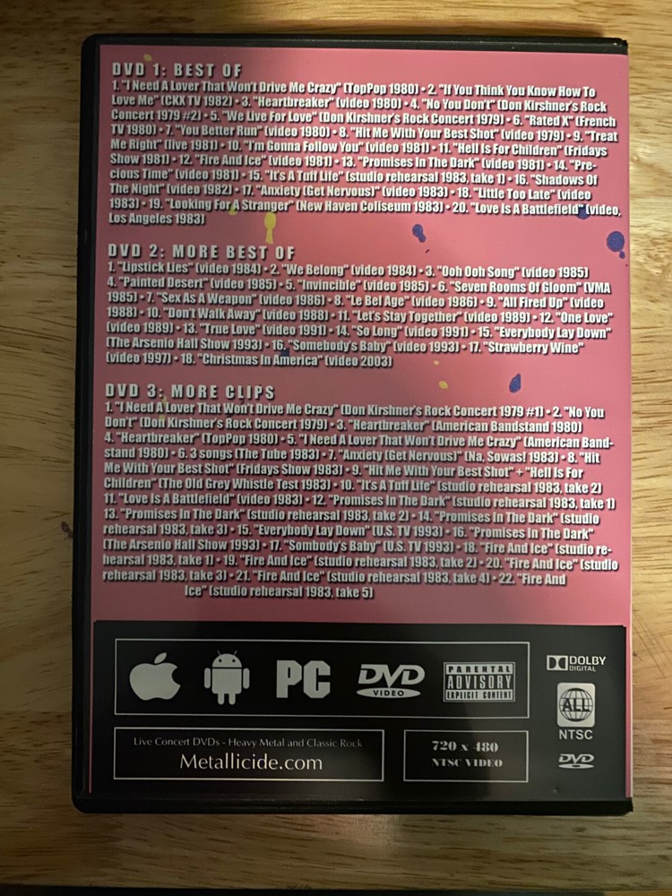 Pat Benatar - Forever Hits Collection DVD Live Box Set