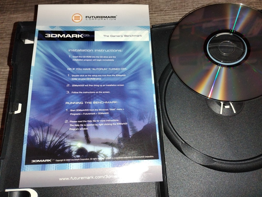 3DMark 05 Professional Edition The Gamers' Benchmark PC CD-ROM 2004 Windows XP
