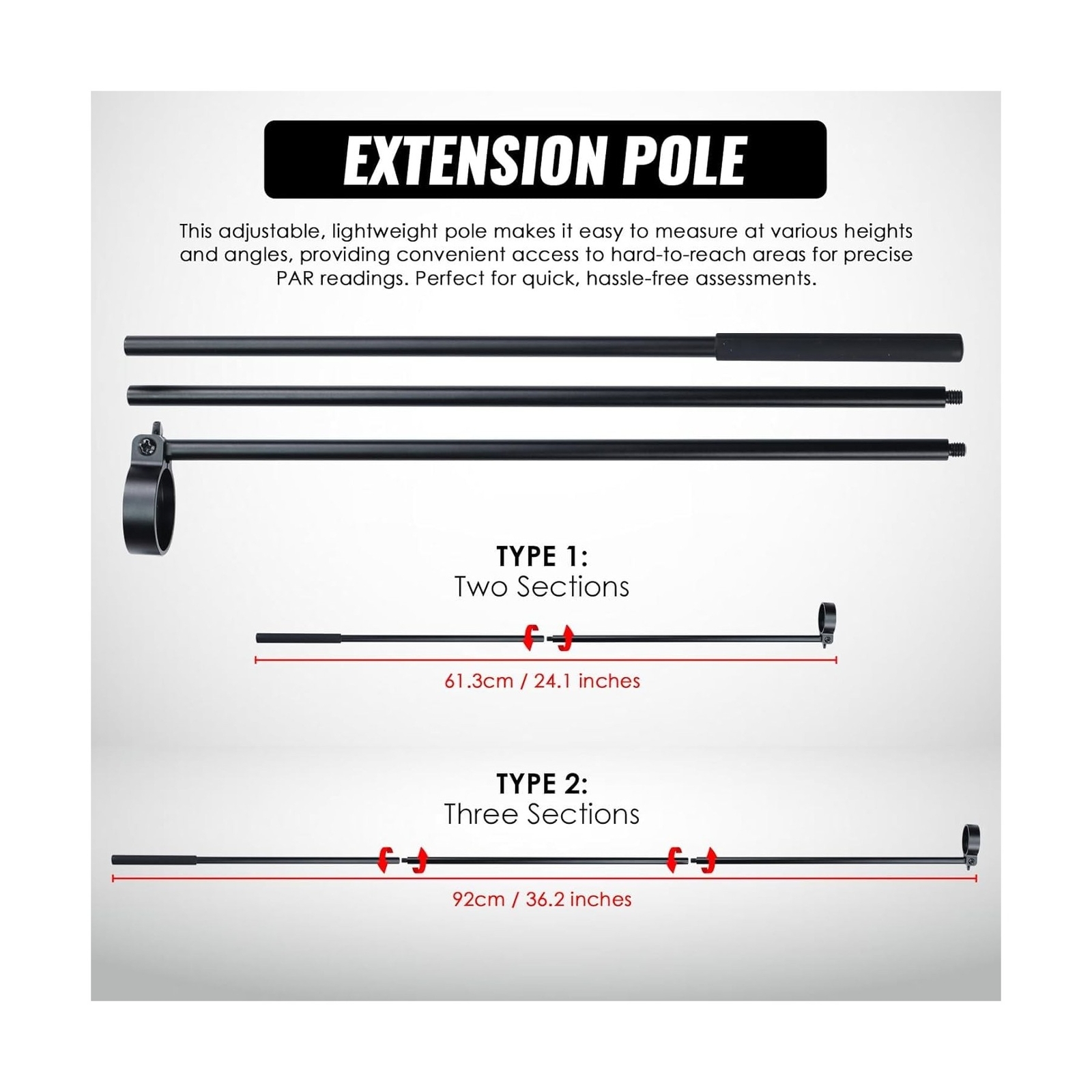 Quantum PAR Meter, Waterproof PAR Meter for Reef Tank Aquarium Plants IP68 Qu...