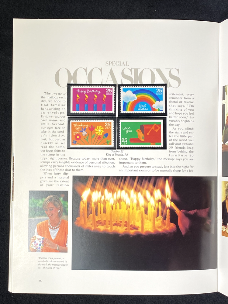 USPS 1988 Commemorative Mint Stamp Set #868 W/ Book MINT! Free Shipping