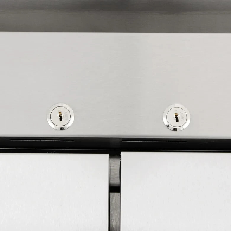 True T-49F-HC 54" Two Section Reach In Freezer, (2) Solid Doors, 115v