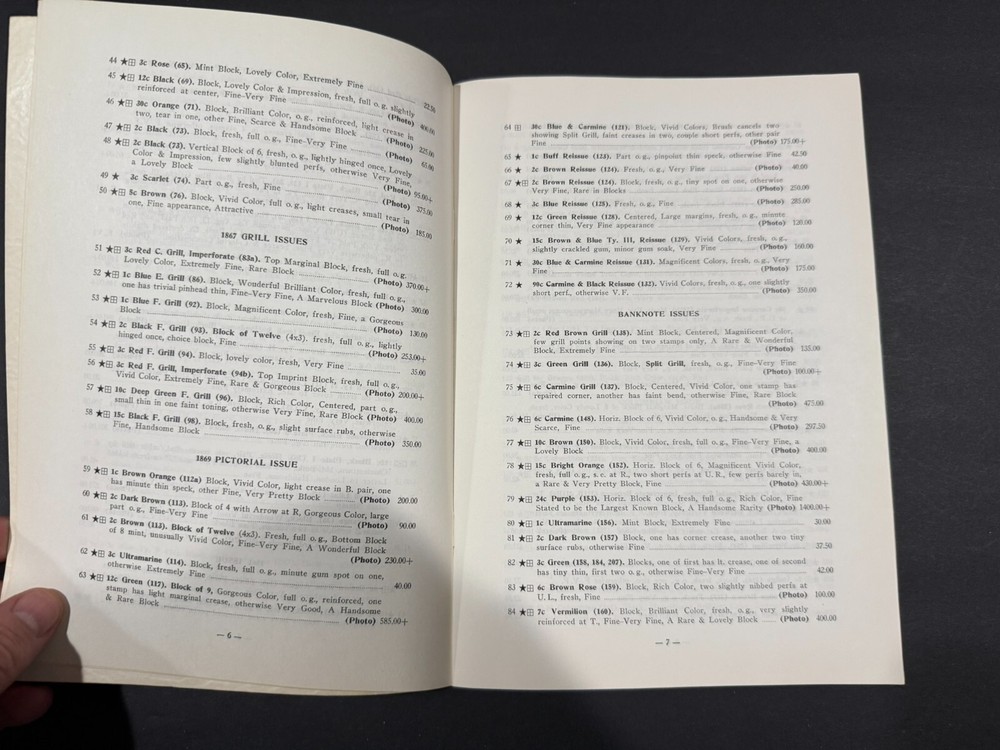 1963-65 Robert Siegel Auction Galleries Stamp Catalogs.....3 Items