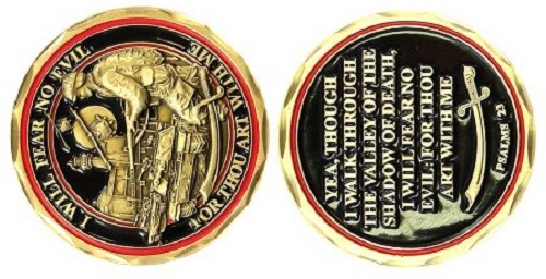 Challenge Coin - Fear No Evil 2439