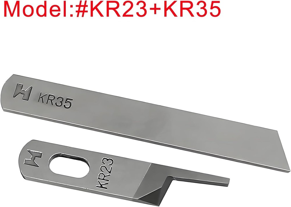 Upper & Lower Knife Set for Juki, Siruba, Pegasus Overlock Machines