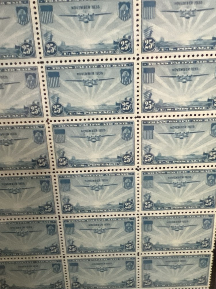 US Scott #C20 | Mint NH Framed Sheet