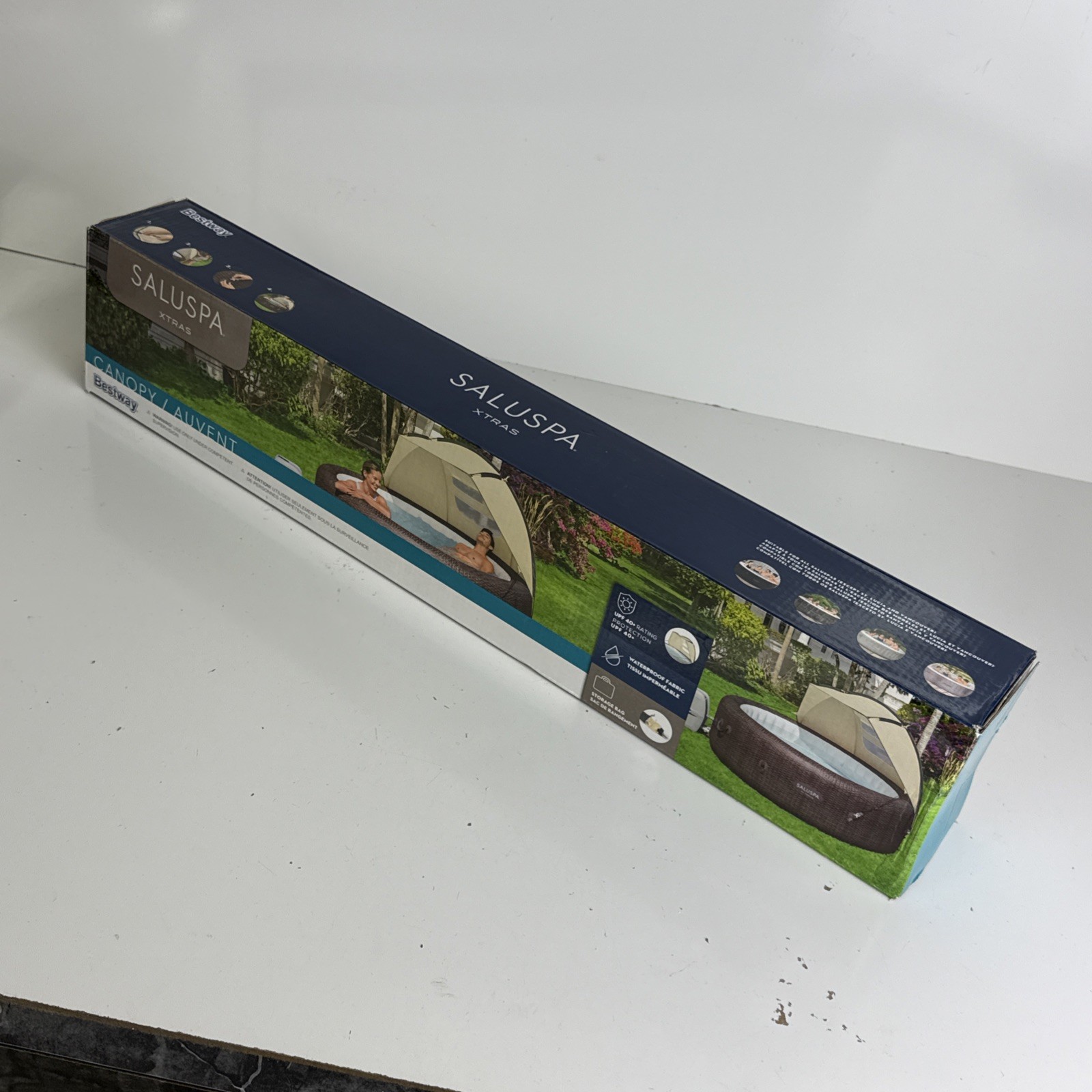 Bestway Small Sun Shade Canopy Accessory for Inflatable Hot Tub Spas