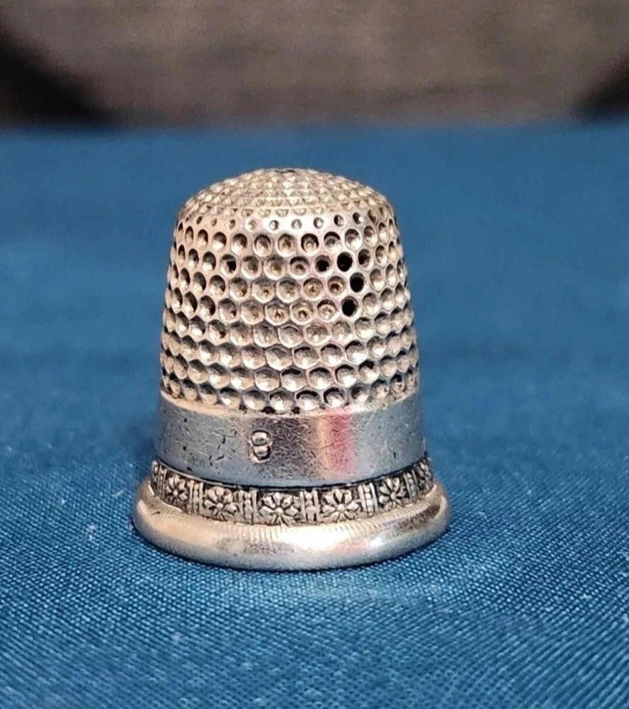 Antique Simons Bros Co Thimble Size 8