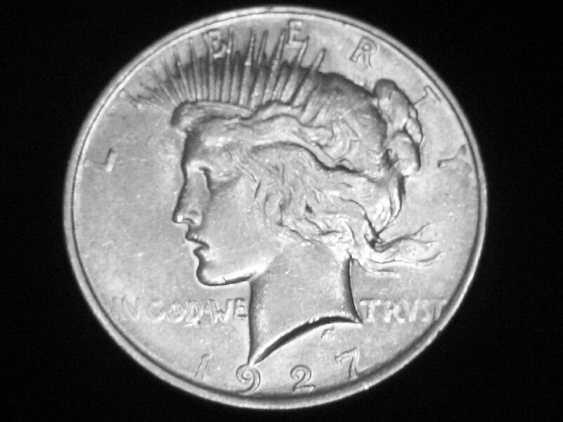 1927-D Peace Dollar --- Almost Uncirculated