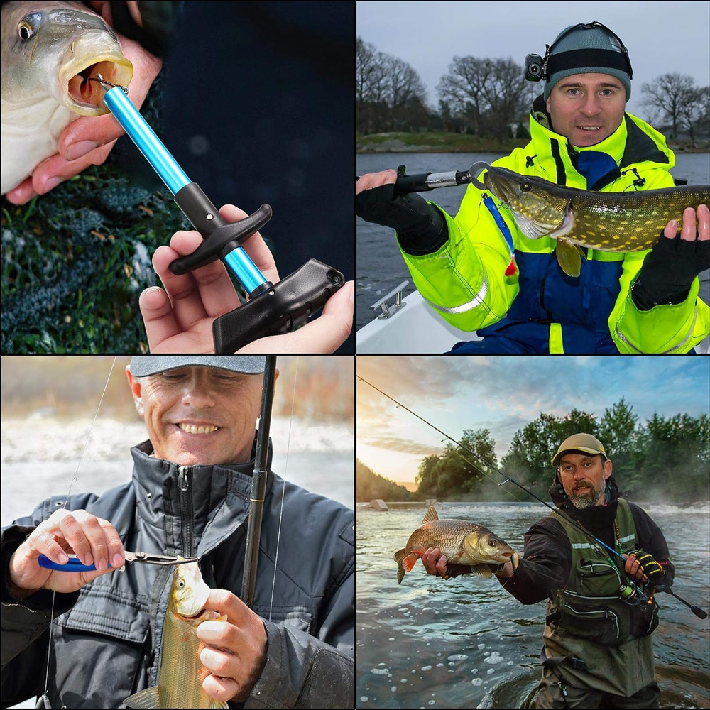 Fishs Hook Remover Tools Kit Include 1 Pcs Handheld Digital Fish Scale and Fishi