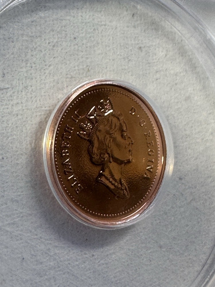 1998 Canada 1 Cent Proof Like Graded MS 68 RD by ANACS