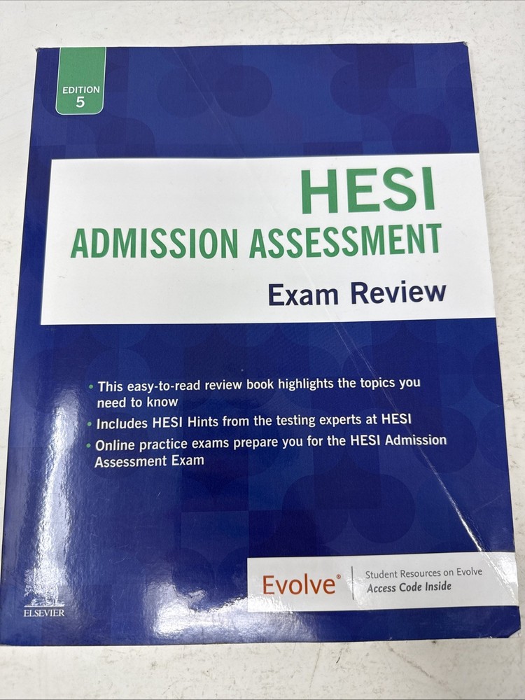 HESI Admission Assessment Exam Review Edition 5 Evolve *Access Code*