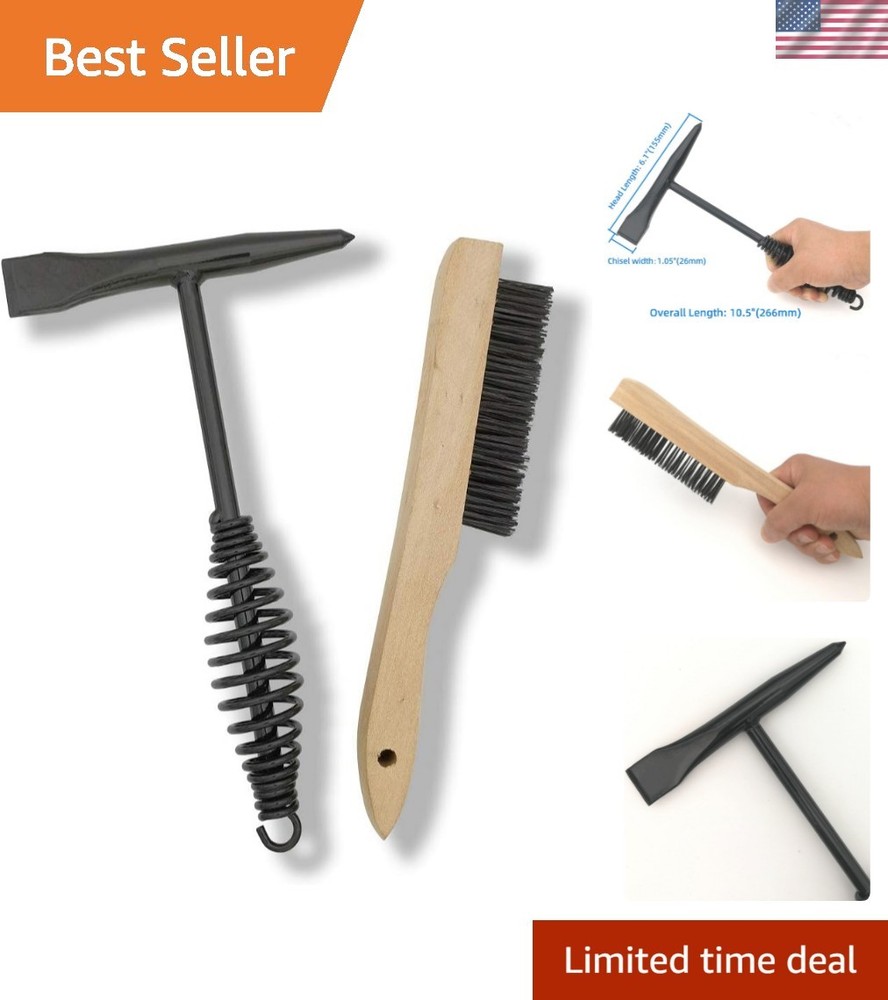 Dual-Function Welding Chipping Hammer with Tempered Chisel - Lightweight Design