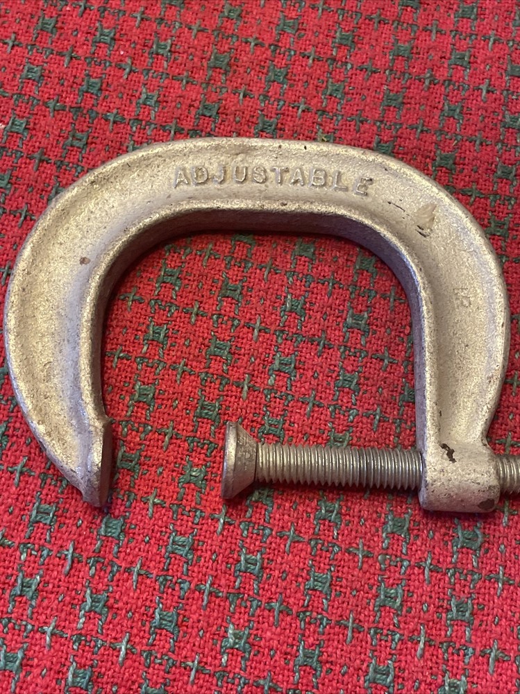Vintage Adjustable C- Clamp Made in USA 🇺🇸 2-1/2” Nice!