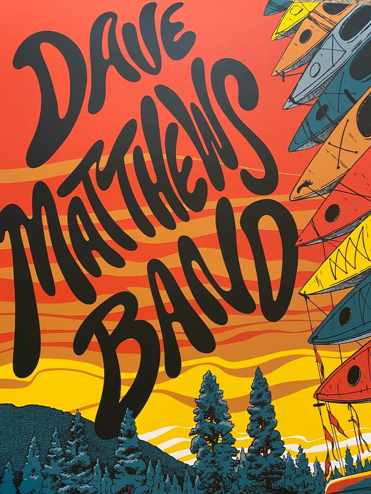 Dave Matthews Band Poster Les Schwab Amphitheatre Bend, OR 9/8/21