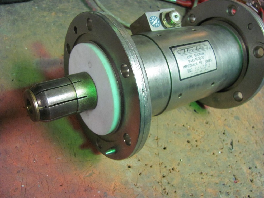 BIRD THRULINE LINE SECTION PART 460000 3 1/8 WATTMETER COUPLERWITH 2 BULLETS 50